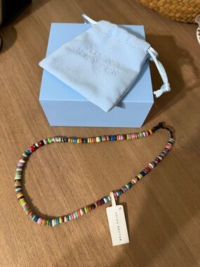 Adina Reyter Bead Party Multicolor Enamel Mini Beaded Necklace